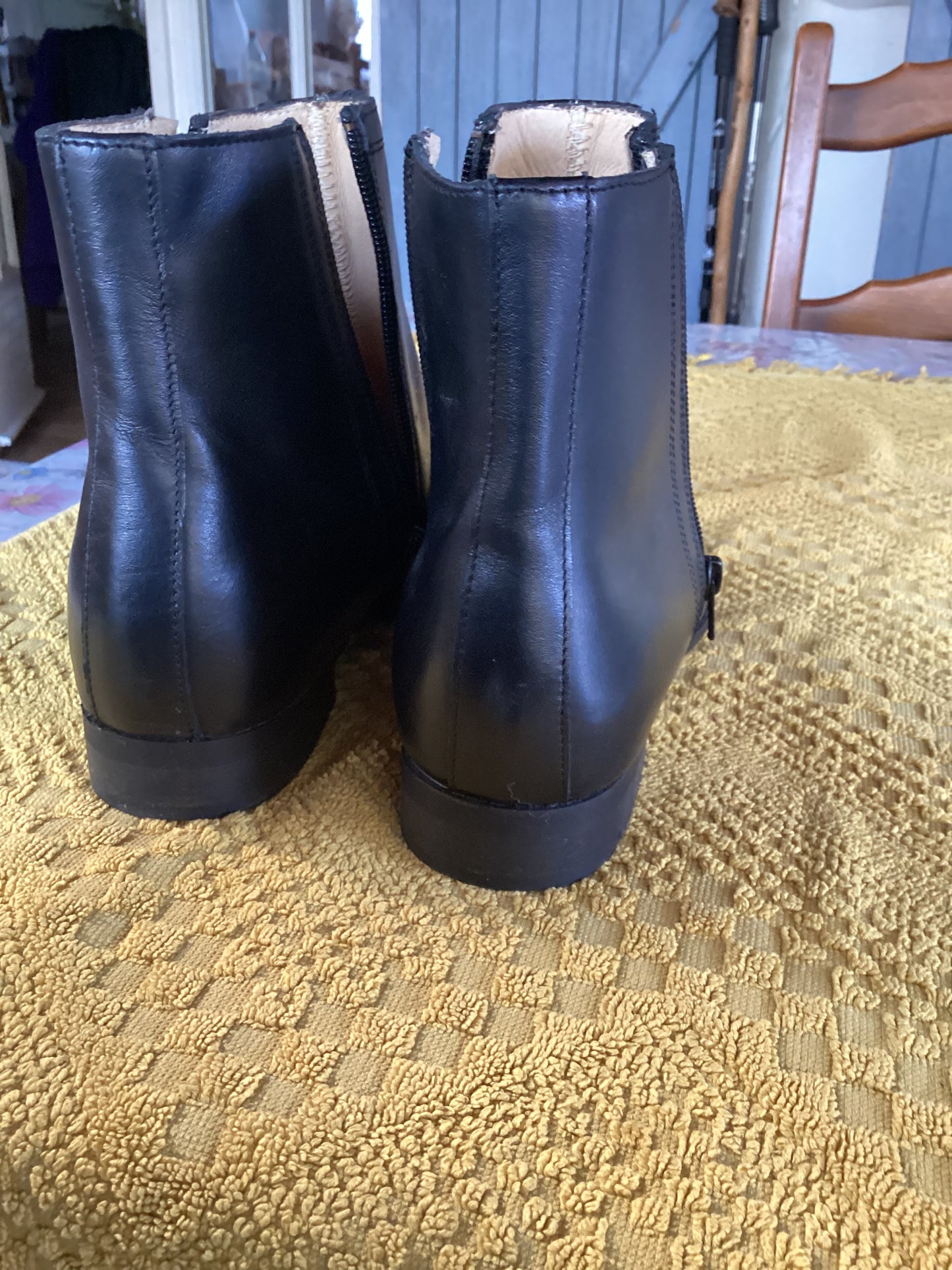 Black ankle boots