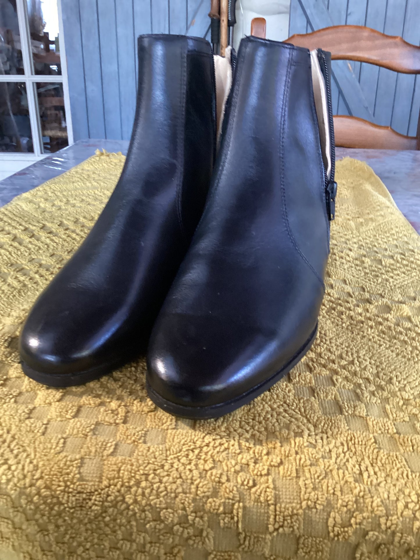 Black ankle boots