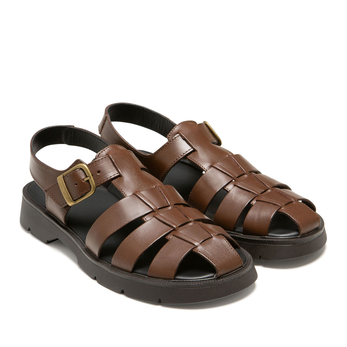 SANDALE-NUPIEDS BABORD VGT MARRON