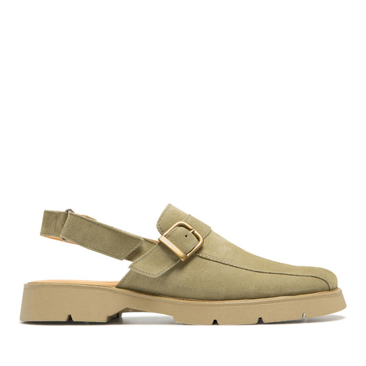 GREEN CAMBUSE V FLEECE SANDAL