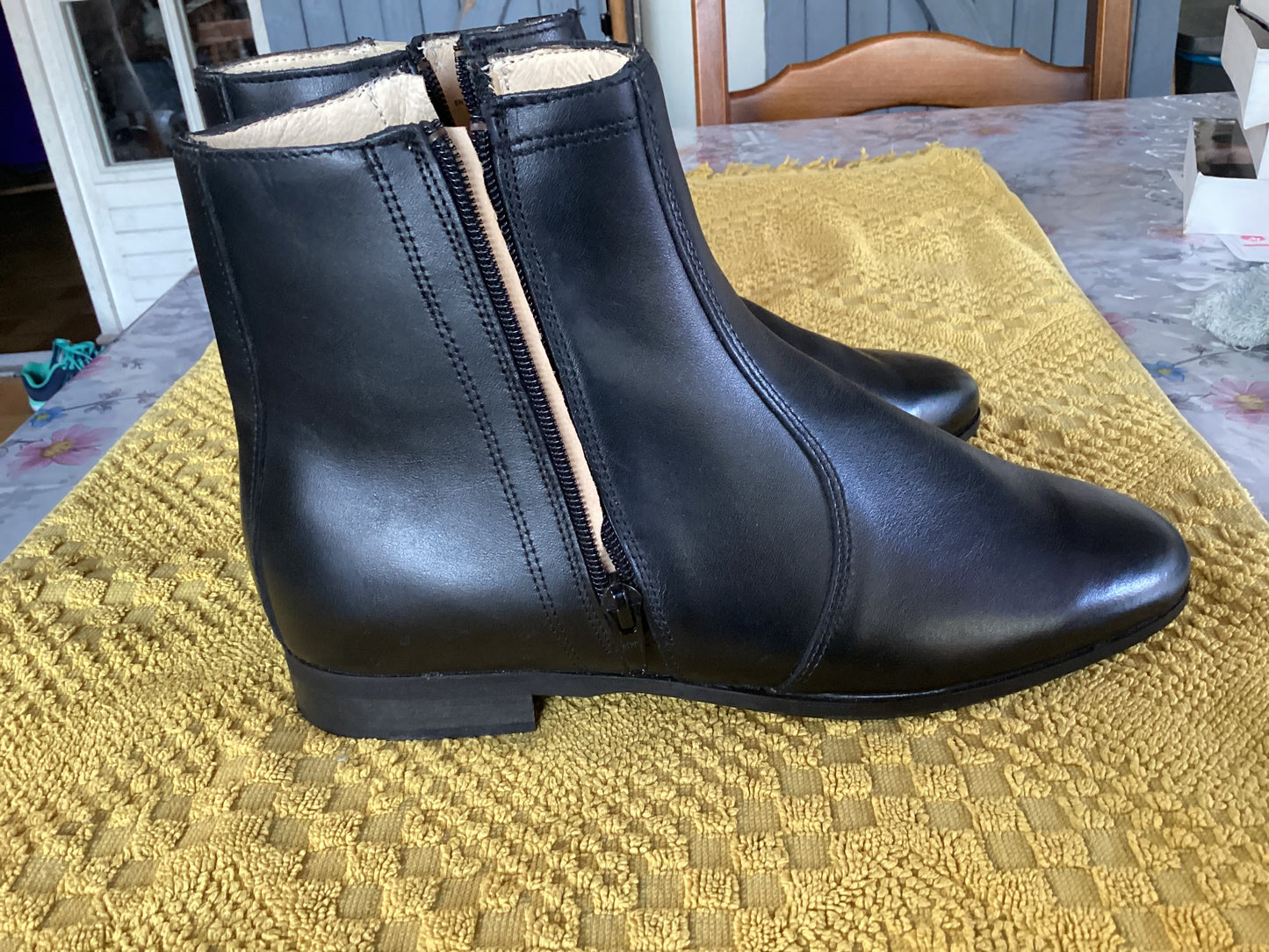 Black ankle boots