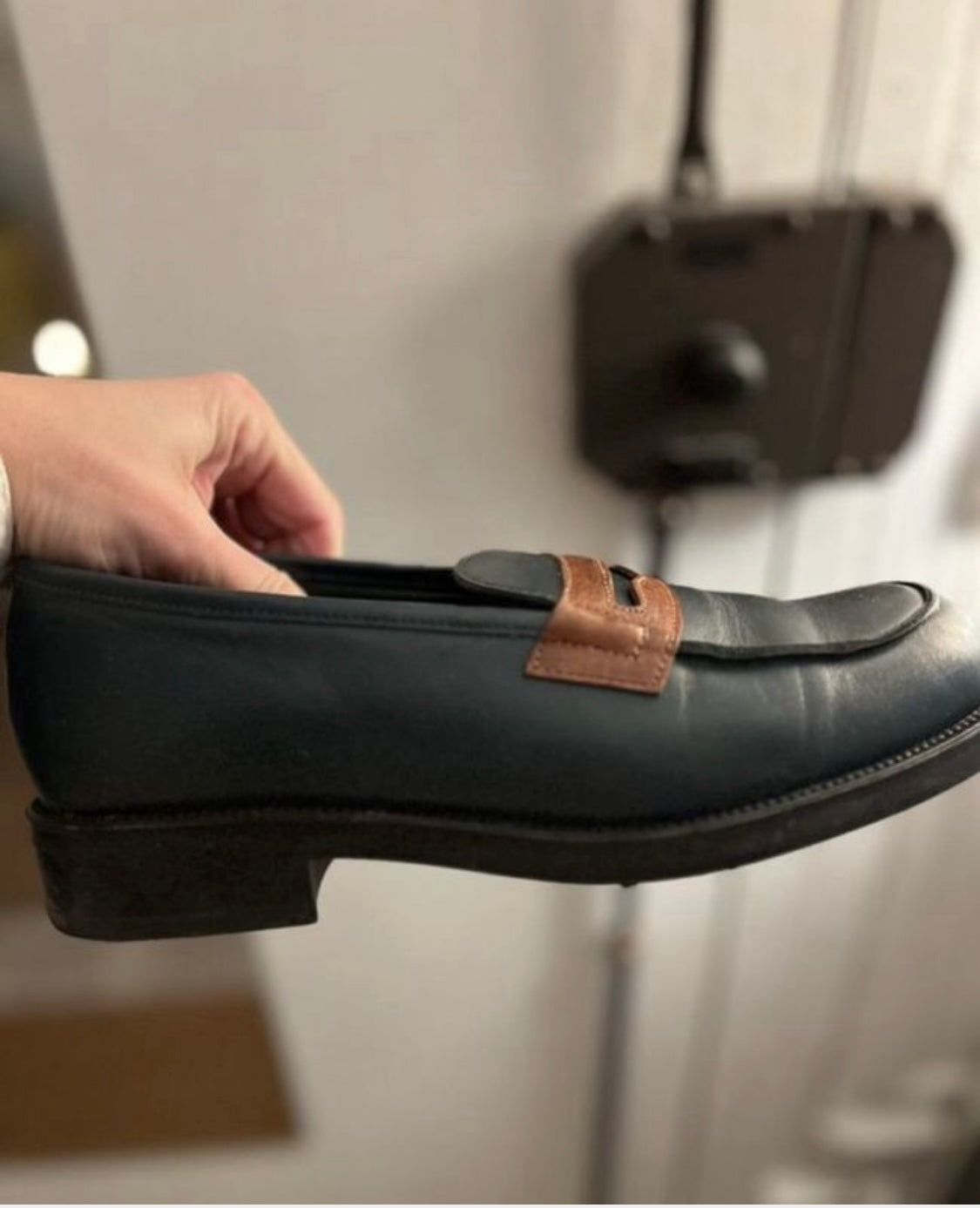 Green shoes