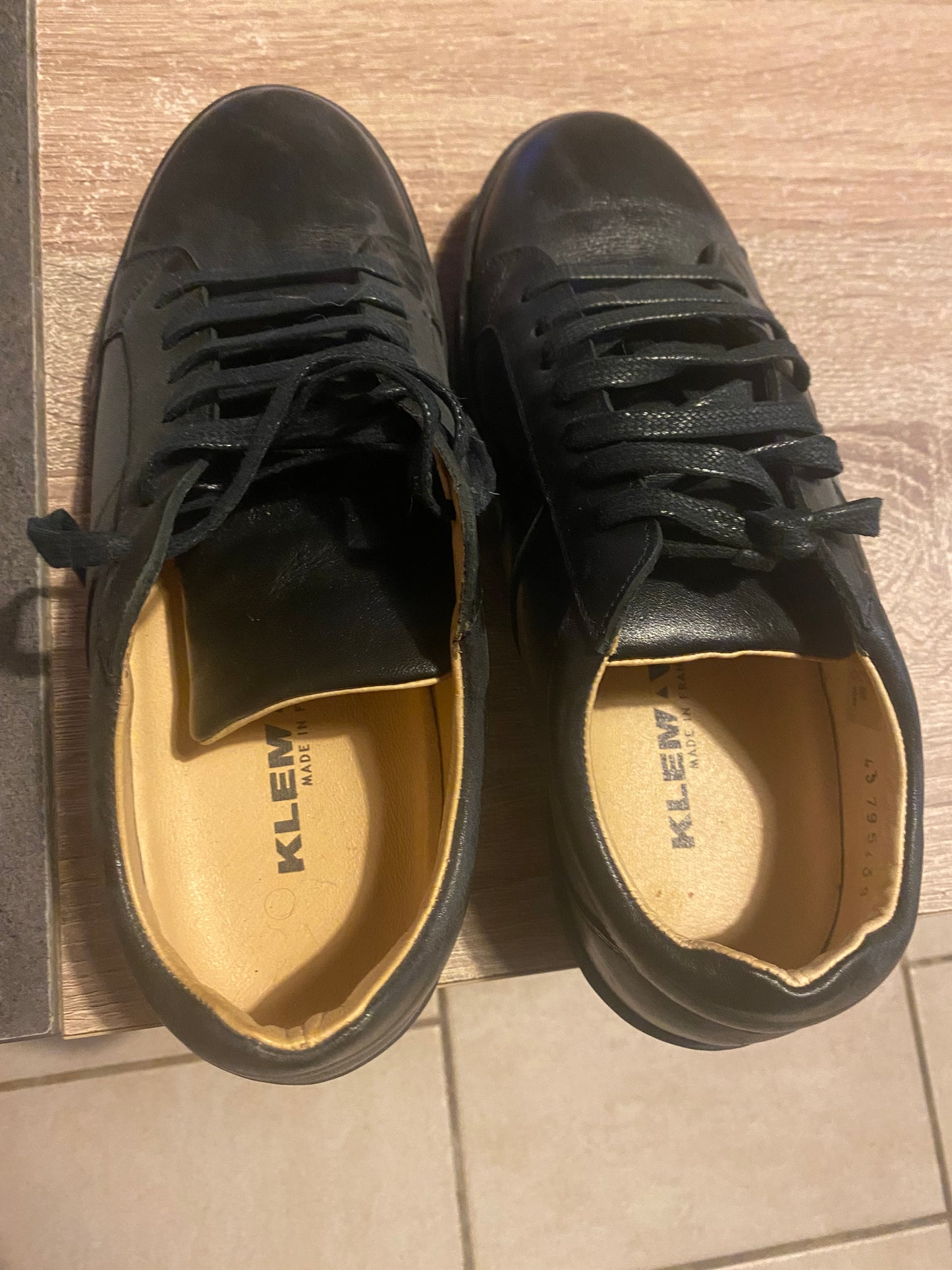 Black sneakers